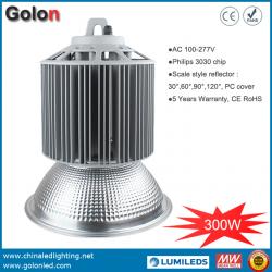 High Lumen Warehouse Industrial 300W LED High Bay Light